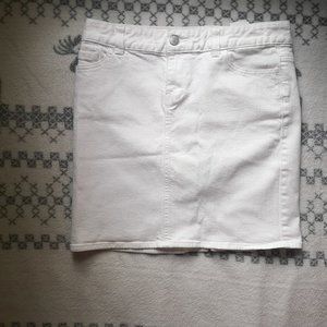Tommy Hilfiger White Denim Skirt